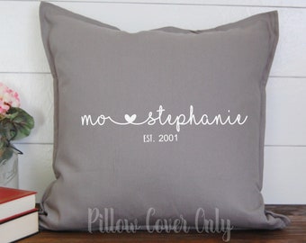 Couple Gift, Wedding Gift, Anniversary, Valentine, Personalized Pillow, Name Pillow, Family Pillow, Custom Pillow, Engagement, Valentine