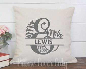 Couple Gift, Wedding Gift, Anniversary, Valentine, Personalized Pillow, Name Pillow, Family Pillow, Custom Pillow, Engagement, Valentine