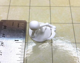 1 Inch Diameter 3D Printed Stick Figures with Interchangeable Weapons for Table top RPGs | Printaminis