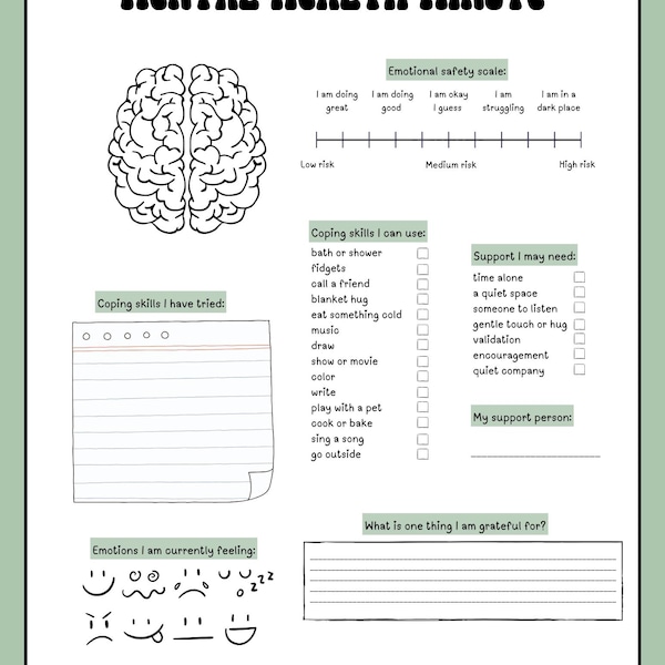 Mental Health Minute - Etsy