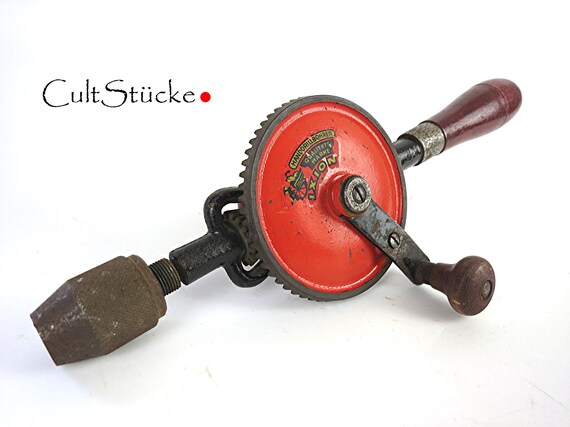 Vintage Hand Drill Quality Brand IXION Hand Drill Mechanical Drill