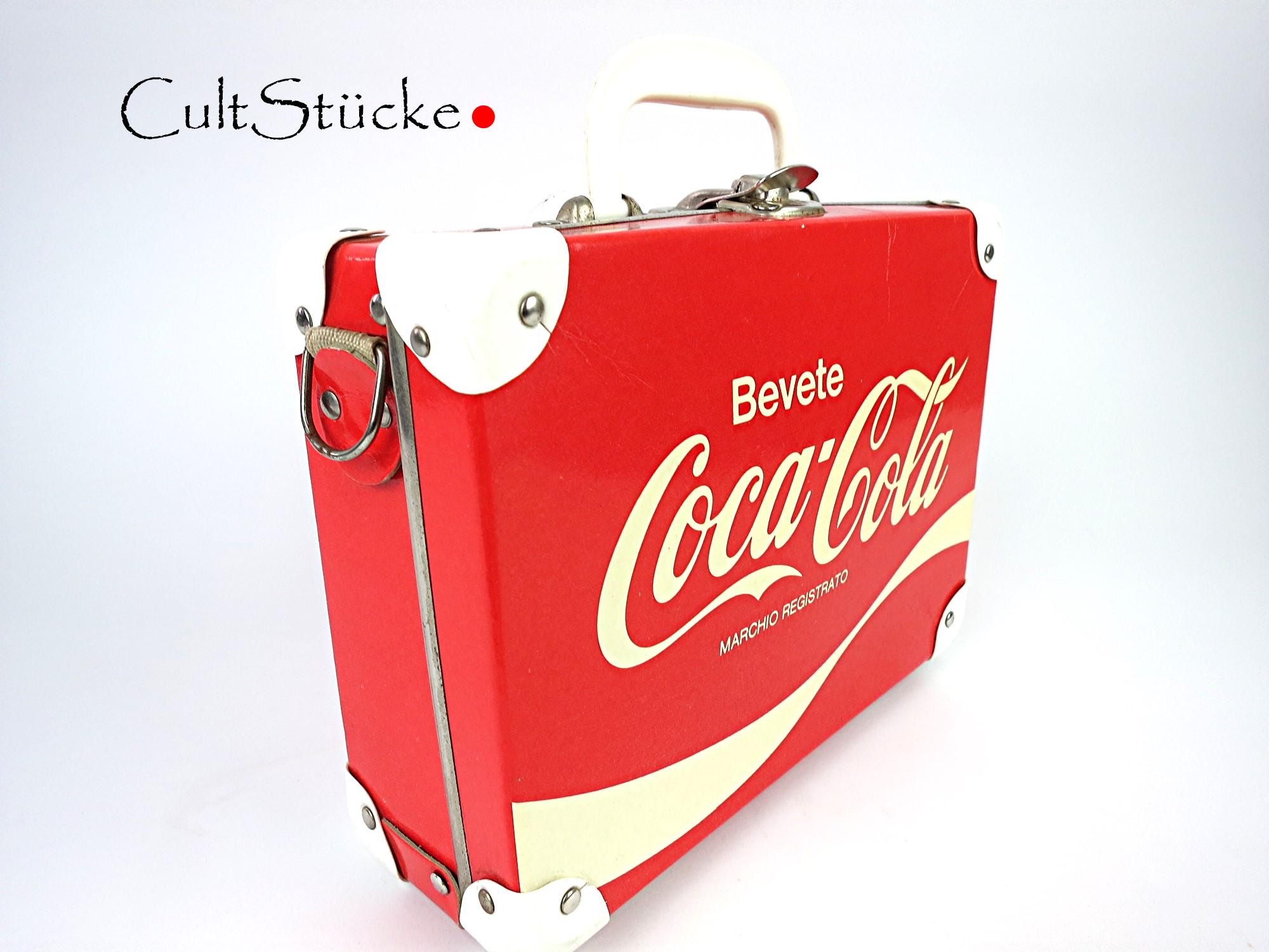 Vintage 80s Coca Cola Suitcase Small Suitcase Cardboard Suitcase