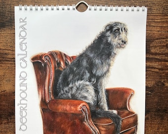 2023 Scottish Deerhound Calendar | Scottish Deerhounds | 2023 Calendar | Scottish Dog Calendar | Deerhound Calendar | Art Calendar