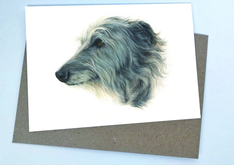 Scottish Deerhound Greeting Card Scottish Deerhound Scottish Dog image 1