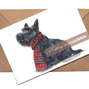 Wee Mac | Scottie Dog Greeting Card | Scottie Dog Art | Scottish Terrier | Scottie Dog Card