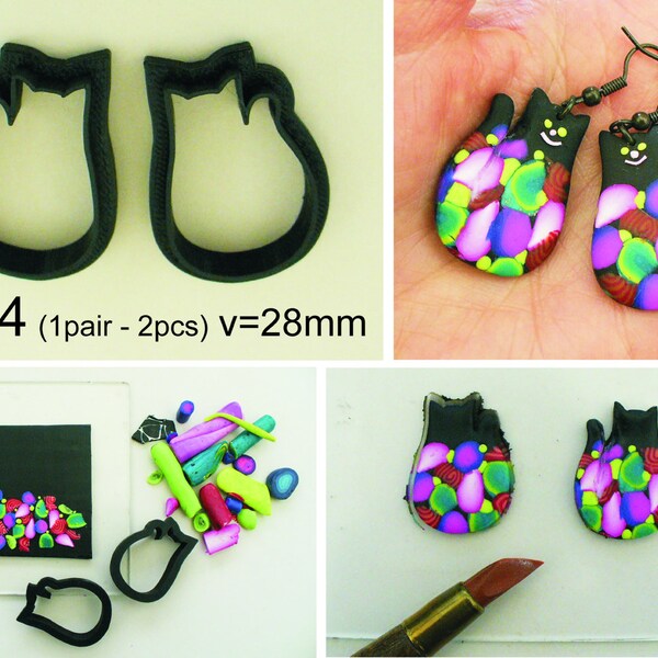 Mirkashop, 3D Printed Shape Cutters,Polymer Clay Cutting Tools, Clay Shape Tools, 1