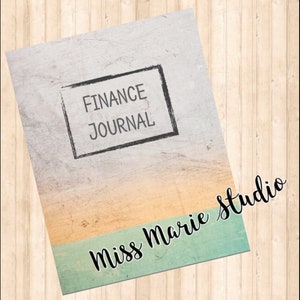 Finance Journal - Printable Pages to help you take control of your money! ...finances, budget, planner, journal, tracker, expenses, debt...