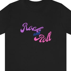 Rock and Roll never goes out of style, Minimalist Rock and Roll tee, Minimalist Tshirt