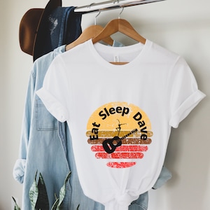 Eat Sleep Dave Tee, DMB T Shirt, Retro Dave Matthews Tee, Dave Matthews Fan Gift, DMB Fan Graphic Tee