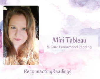 Mini Tableau Lenormand Reading, Lenormand Reading, 9 Card Lenormand Reading, Accurate Reading