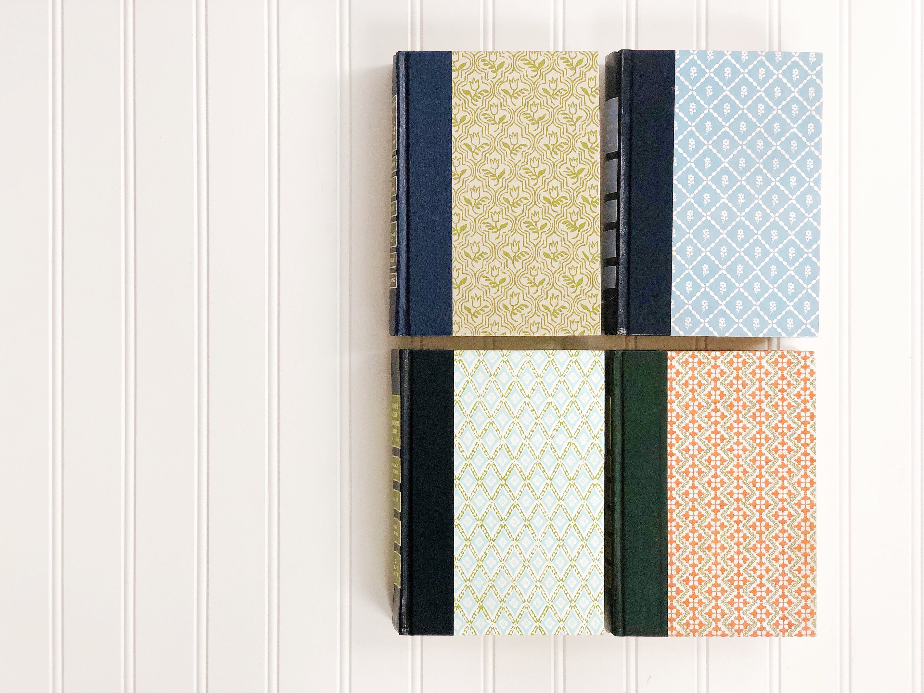 Vintage readers digest books set of four 4 blue green gray