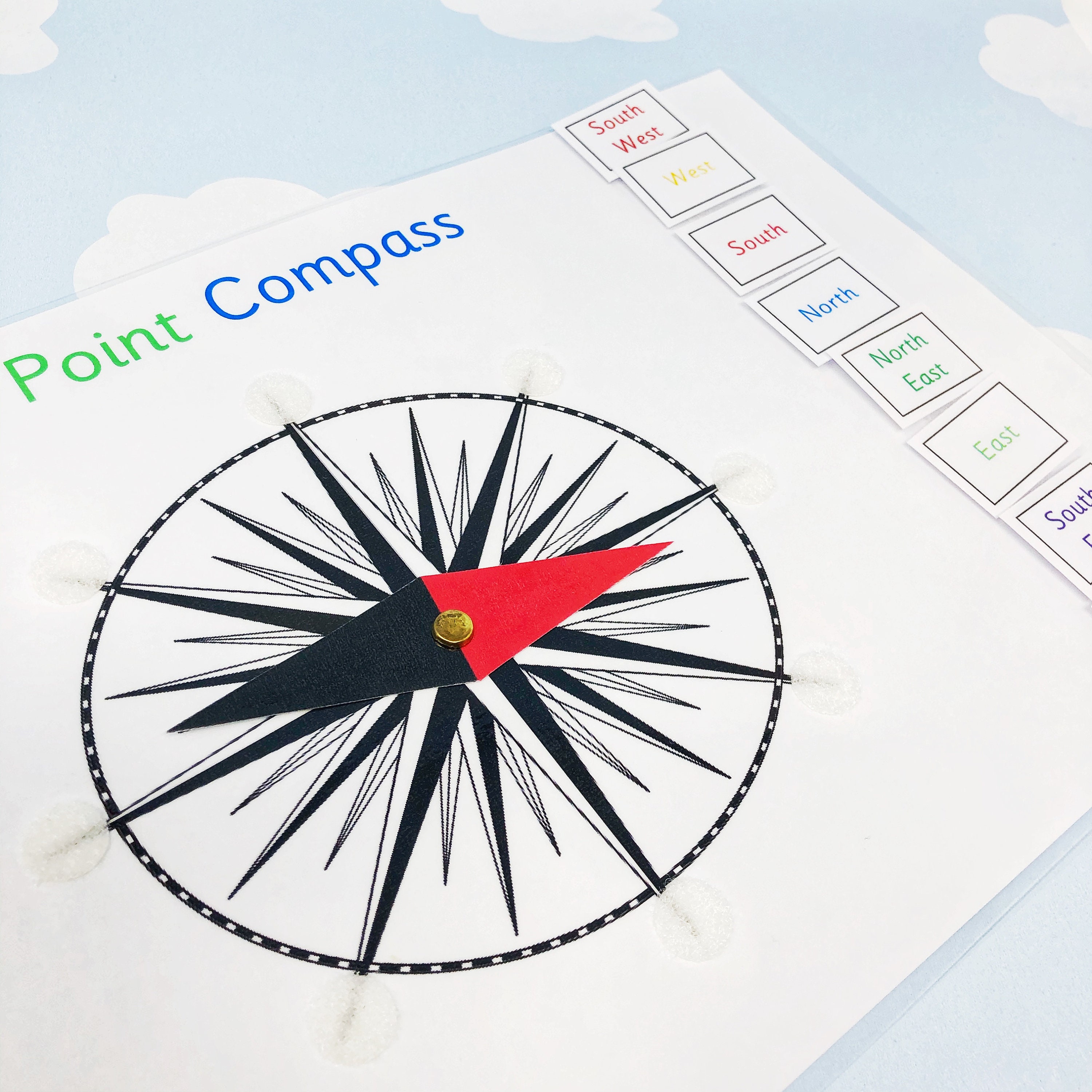 8 Point Compass Learning Sheet KS2 School Work Year 3 Etsy