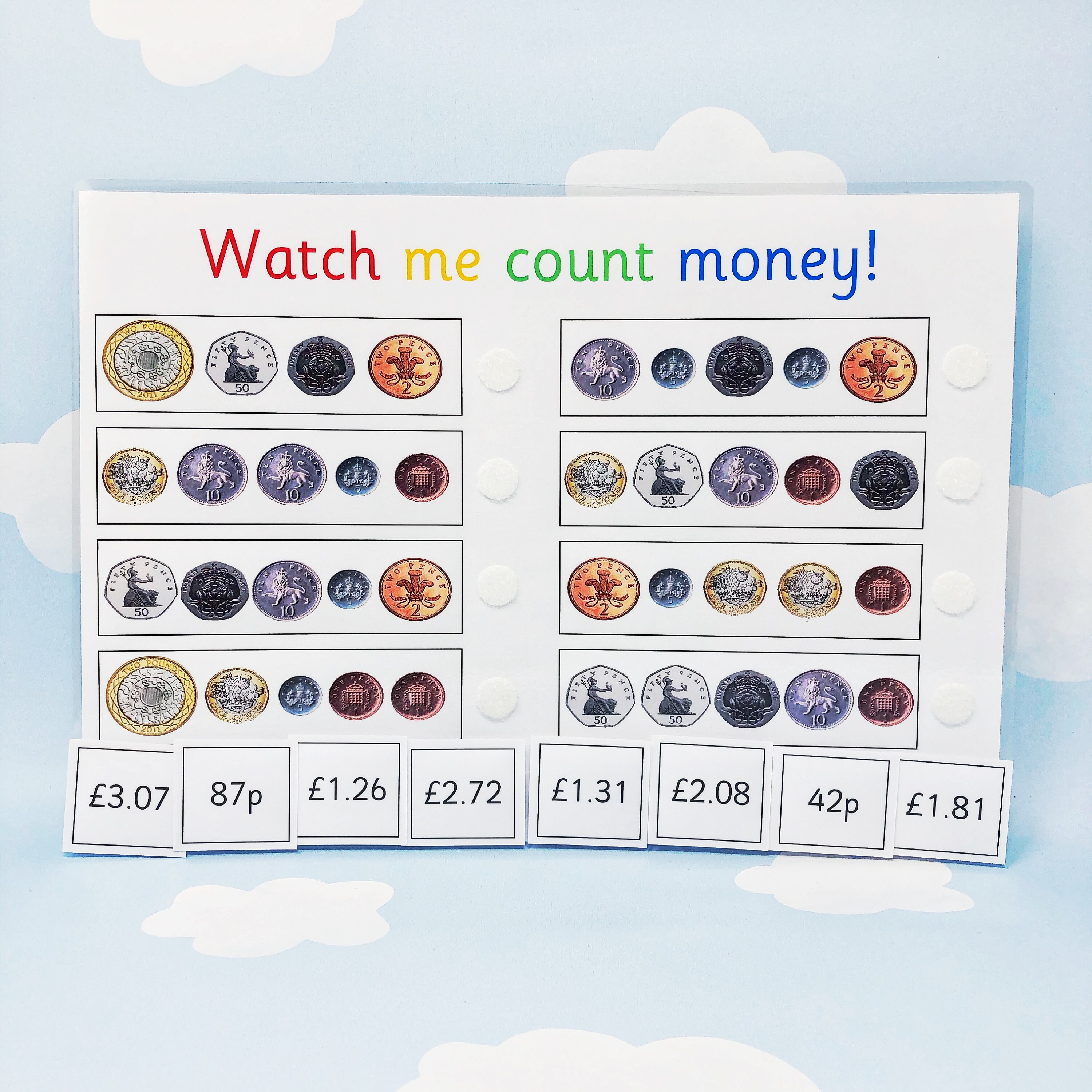 counting money learning sheet ks2 matching activities etsy