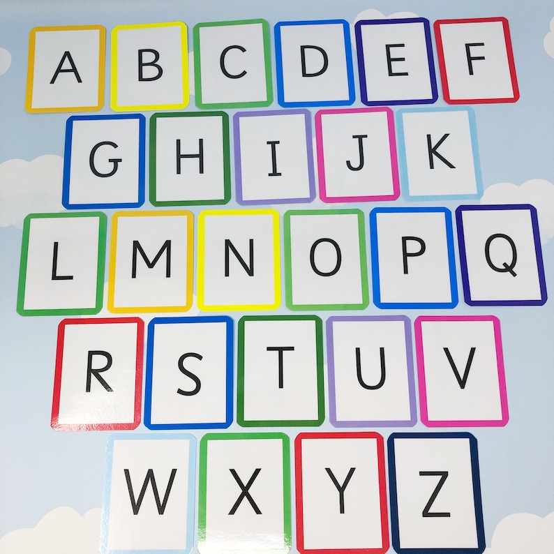 26 Count Magnetic Alphabet Letters Flash Cards Large Uppercase 56 X 