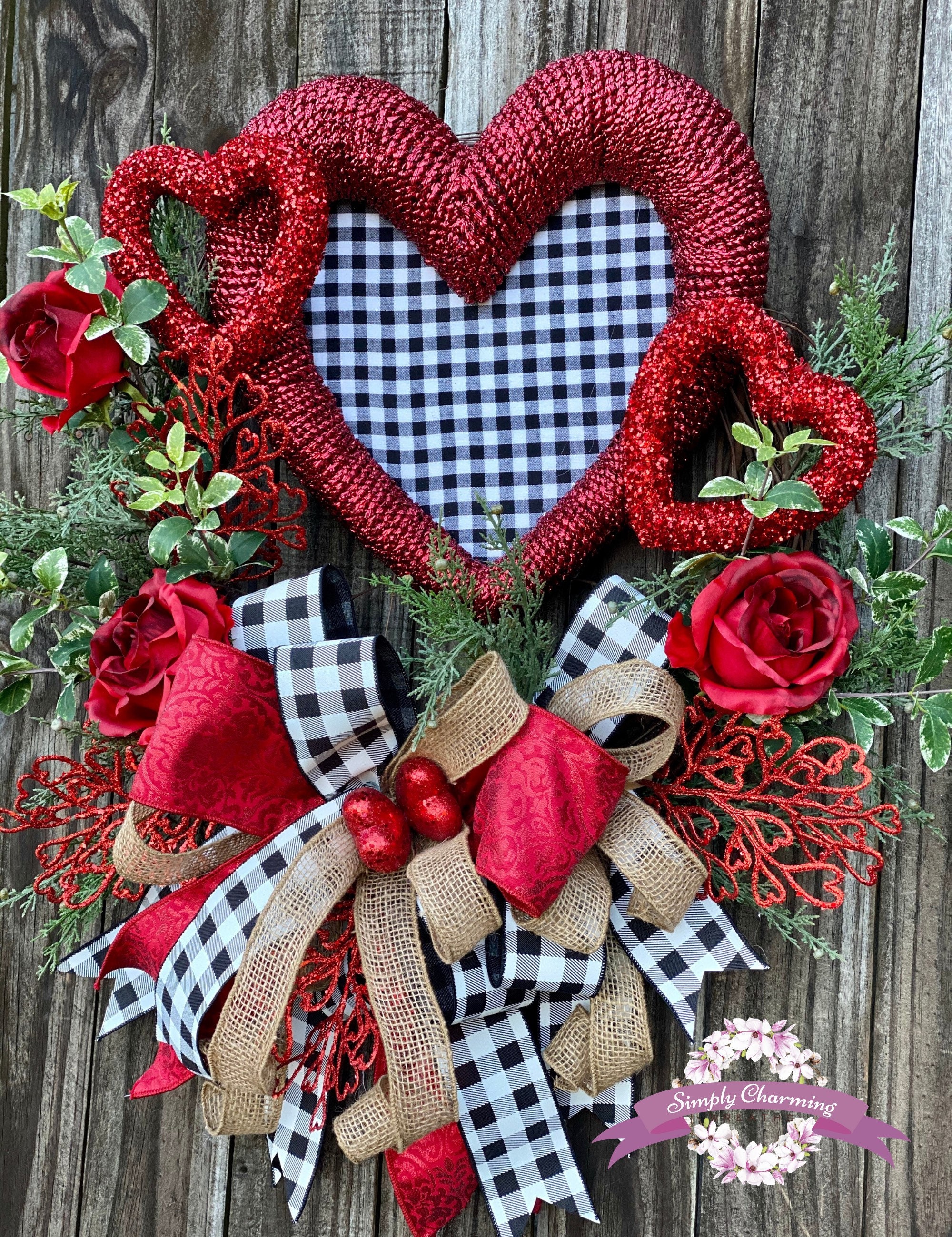 Unique Valentine Wreaths 