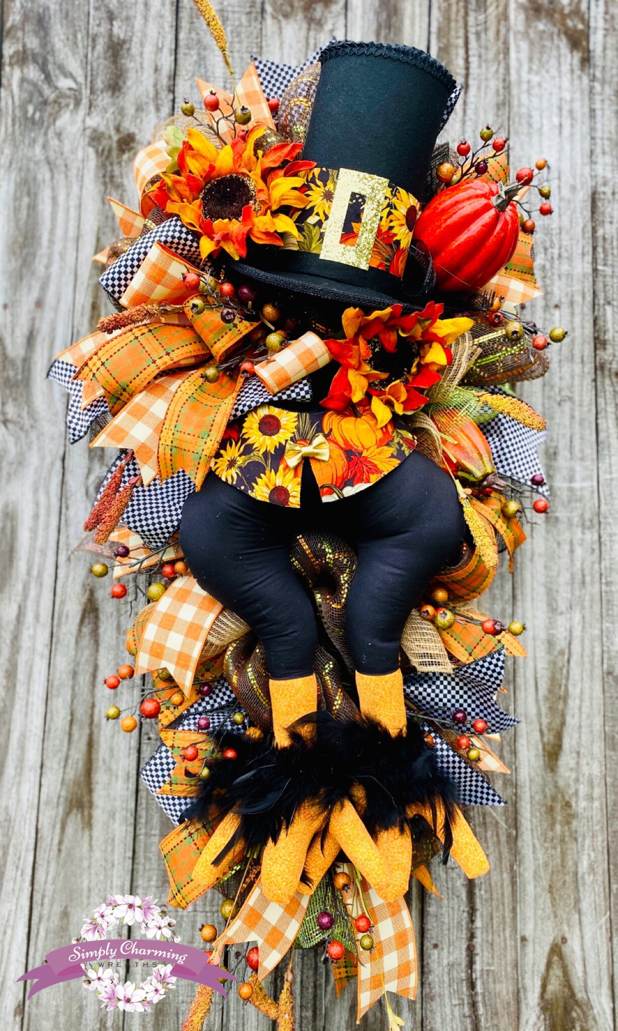 Fall Turkey Wreath, Fall Swag, Thanksgiving Wreath, Harvest Wreath