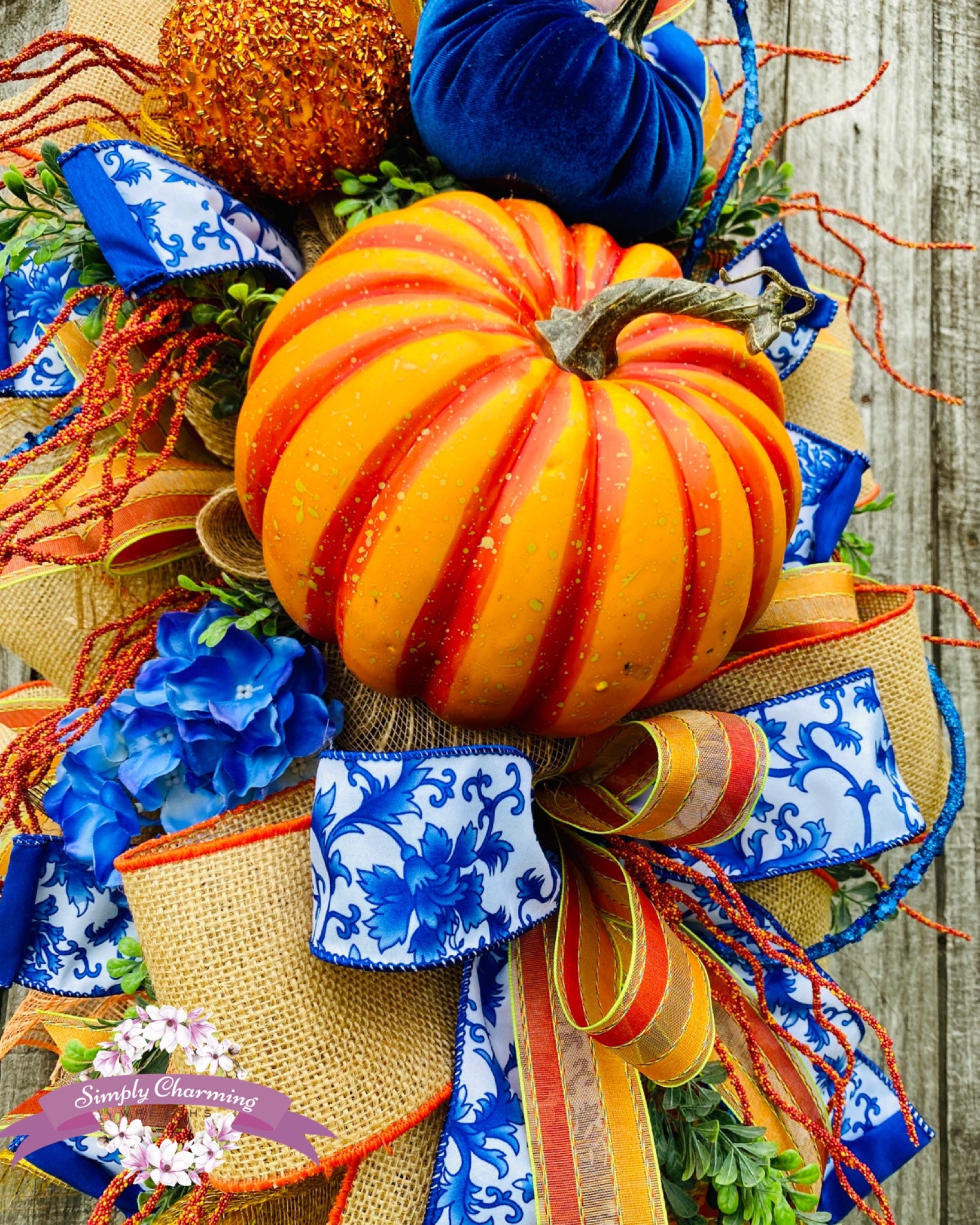 Reserved ~Fall pumpkin Wreath, Autumn Wreath, Fall Swag, XL Reserved ~Fall pumpkin Wreath, Autumn Wreath, Fall Swag, XL