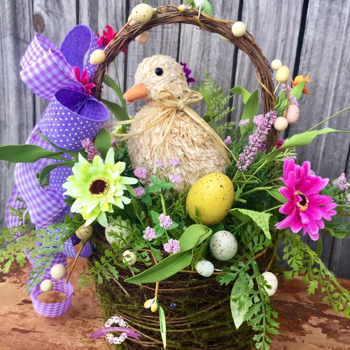 Spring Centerpiece Easter Basket Centerpiece Centerpiece Etsy Canada
