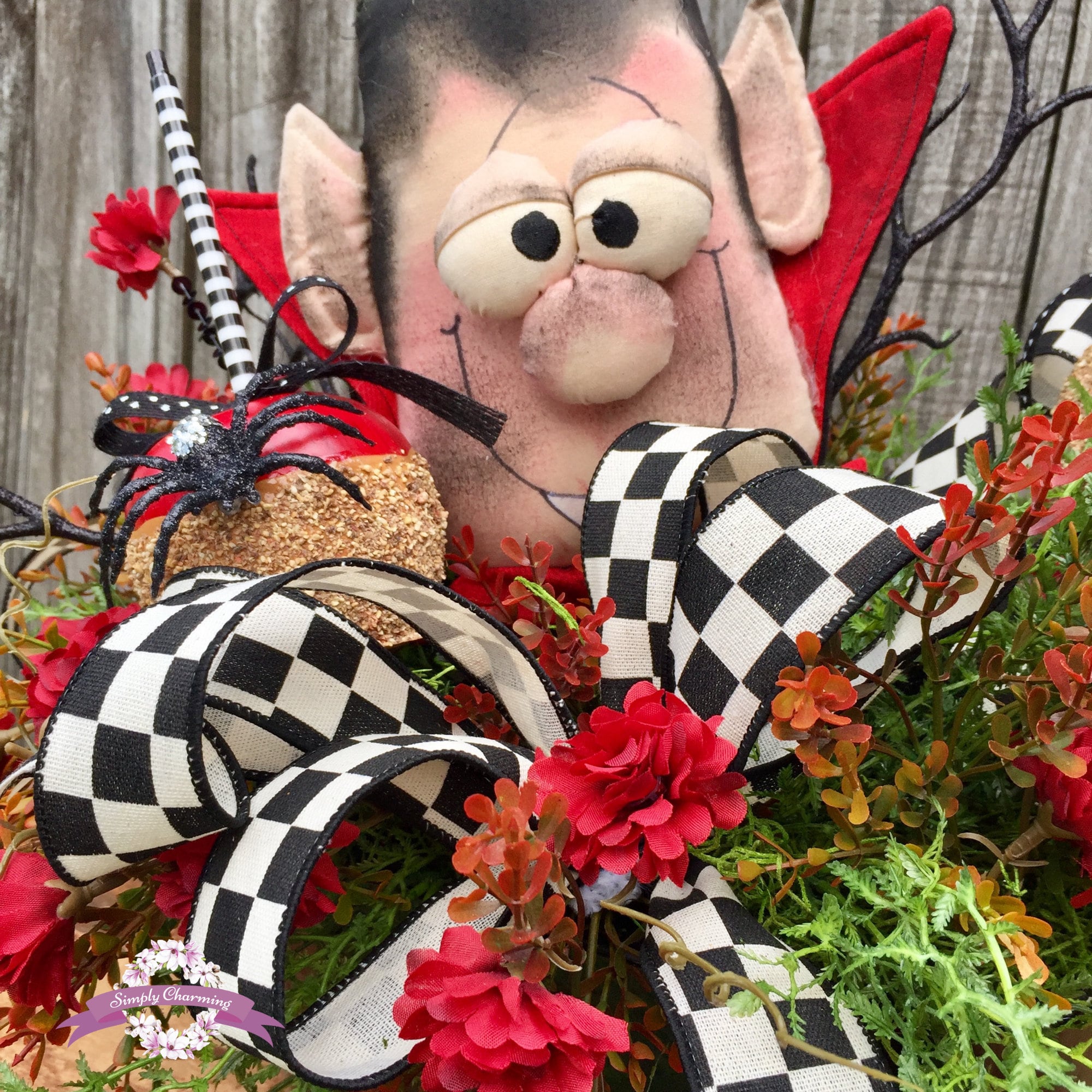 Vampire Halloween Centerpiece, Vampire Centerpiece, Halloween