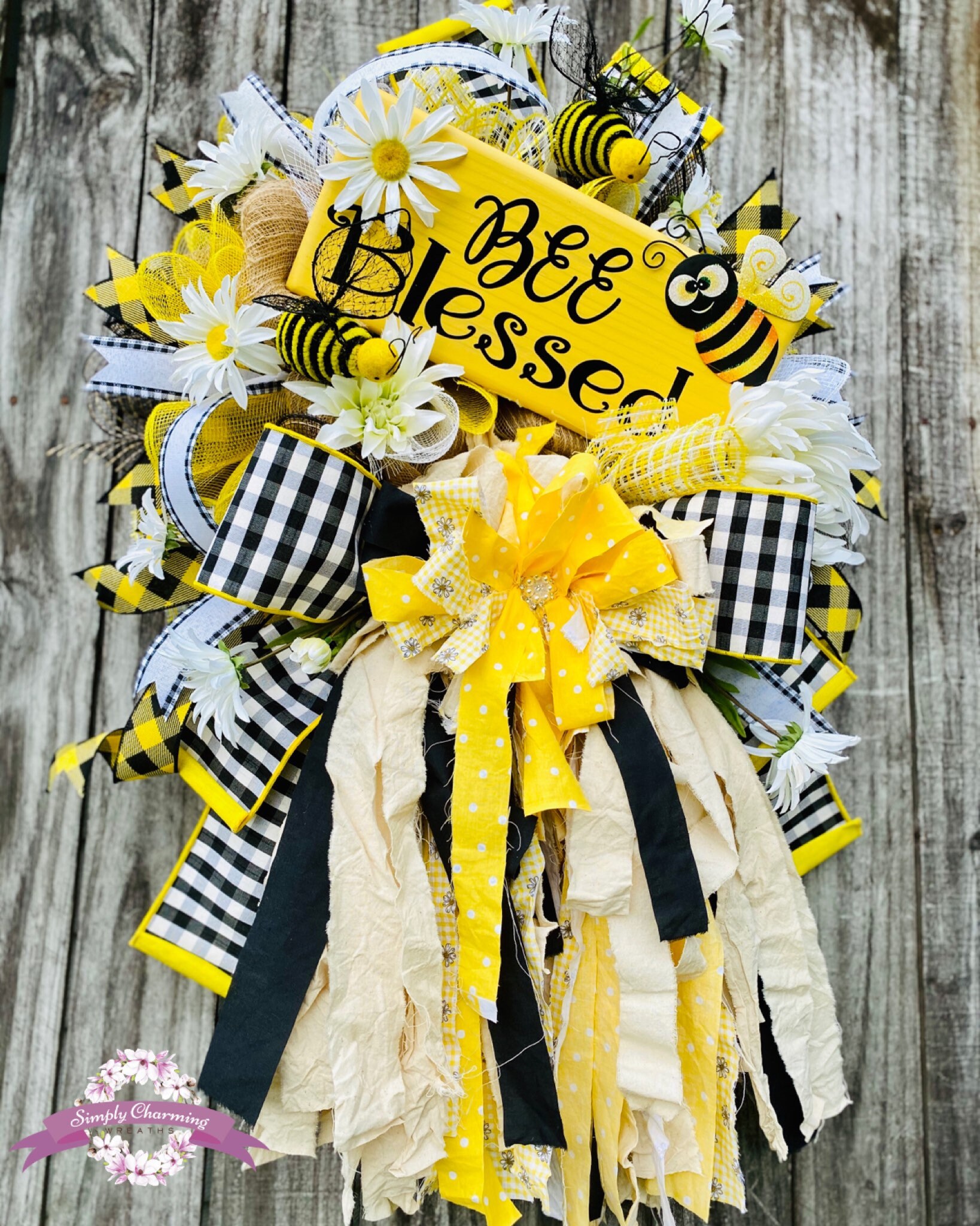 Bumble Bee Wreaths - She Shed Home Decor