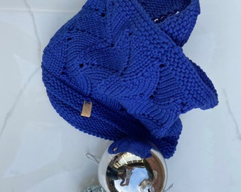 Cobalt Blue, Airy, Spring and Summer Cowl