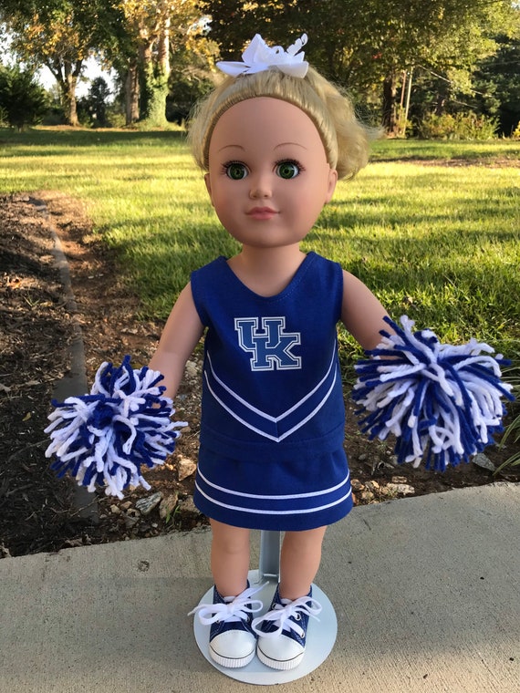 University of Kentucky Wildcats Cheer Outfit for 18 Doll 