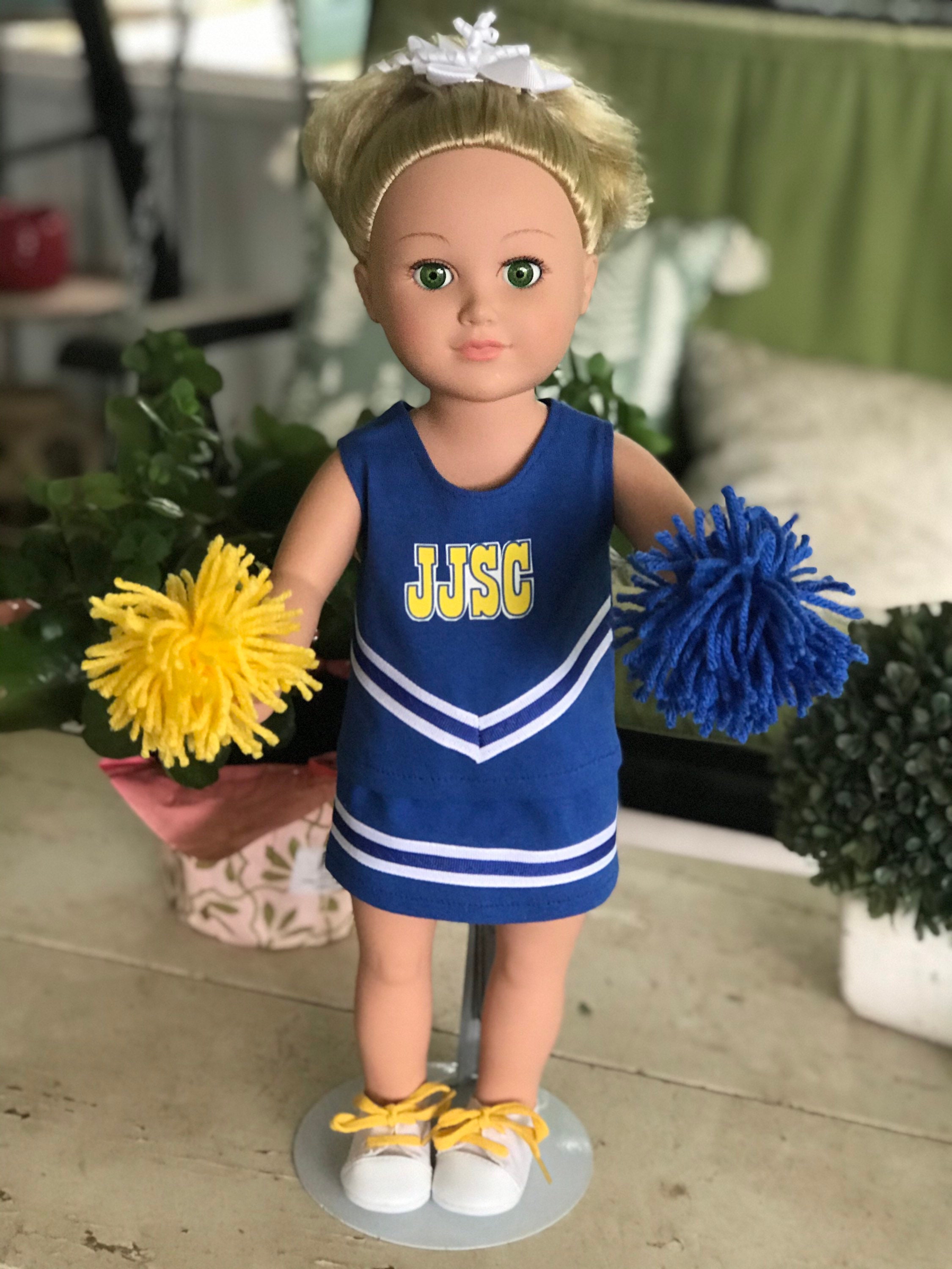 Fast, Free Shipping and Returns Handmade Doll Dress Cheerleader Outfit