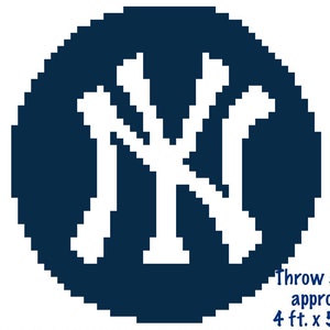 May include: A navy blue and white throw blanket featuring the New York Yankees logo. The logo is a white interlocking "NY" on a navy blue circle. The throw blanket is approximately 4 ft. x 5 ft.
