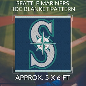 Pattern, Seattle Mariners HDC Crochet Throw Blanket