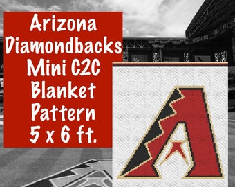 Pattern, Arizona Diamondbacks Mini C2C Blanket