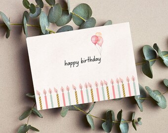 Printable Birthday Card - Etsy