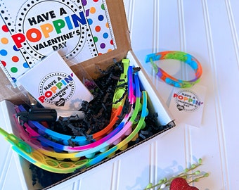 POPPIN' Bracelet Classroom Valentine Kit