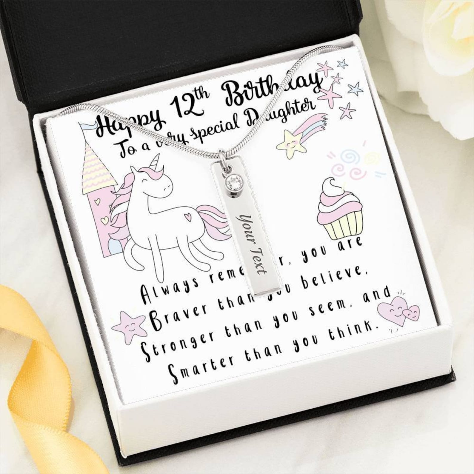 12th Birthday Girl Gifts Happy 12th Birthday Card Daughter | Etsy