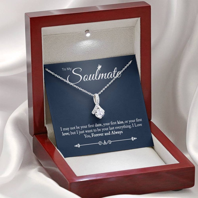 To My Soulmate Necklace Soulmate Gift Soulmate Jewelry Etsy