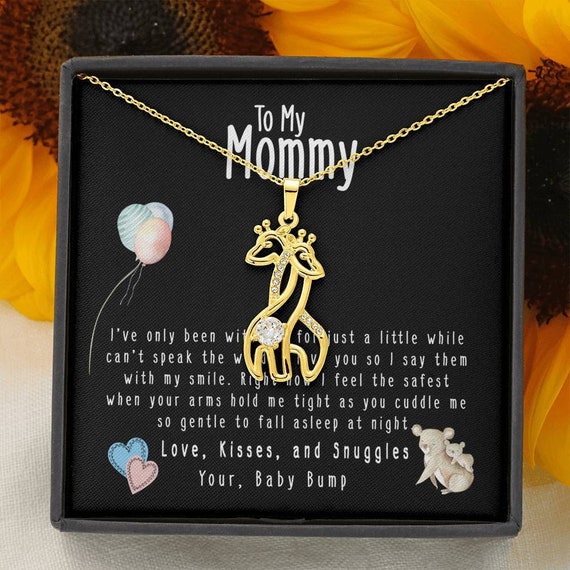 Bump Necklace Expecting Mom Gifts 