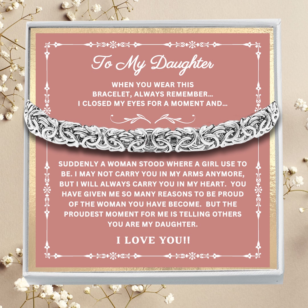 To My Daughter Bracelet Daughter Birthday Gift From Mom and Etsy