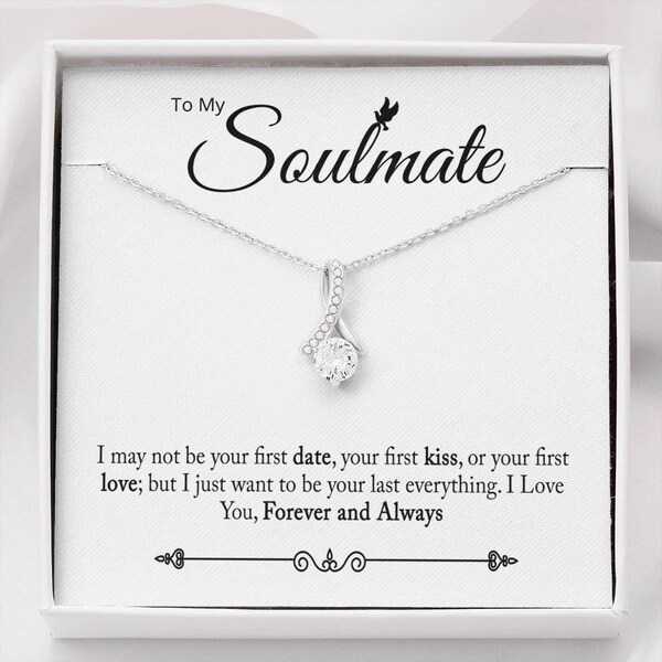 To My Soulmate Necklace, Jewelry Gift For Her, Gift For Soulmate, Soulmate Gift, Soulmate Jewelry, Love Necklace Gifts For Her, Anniversary