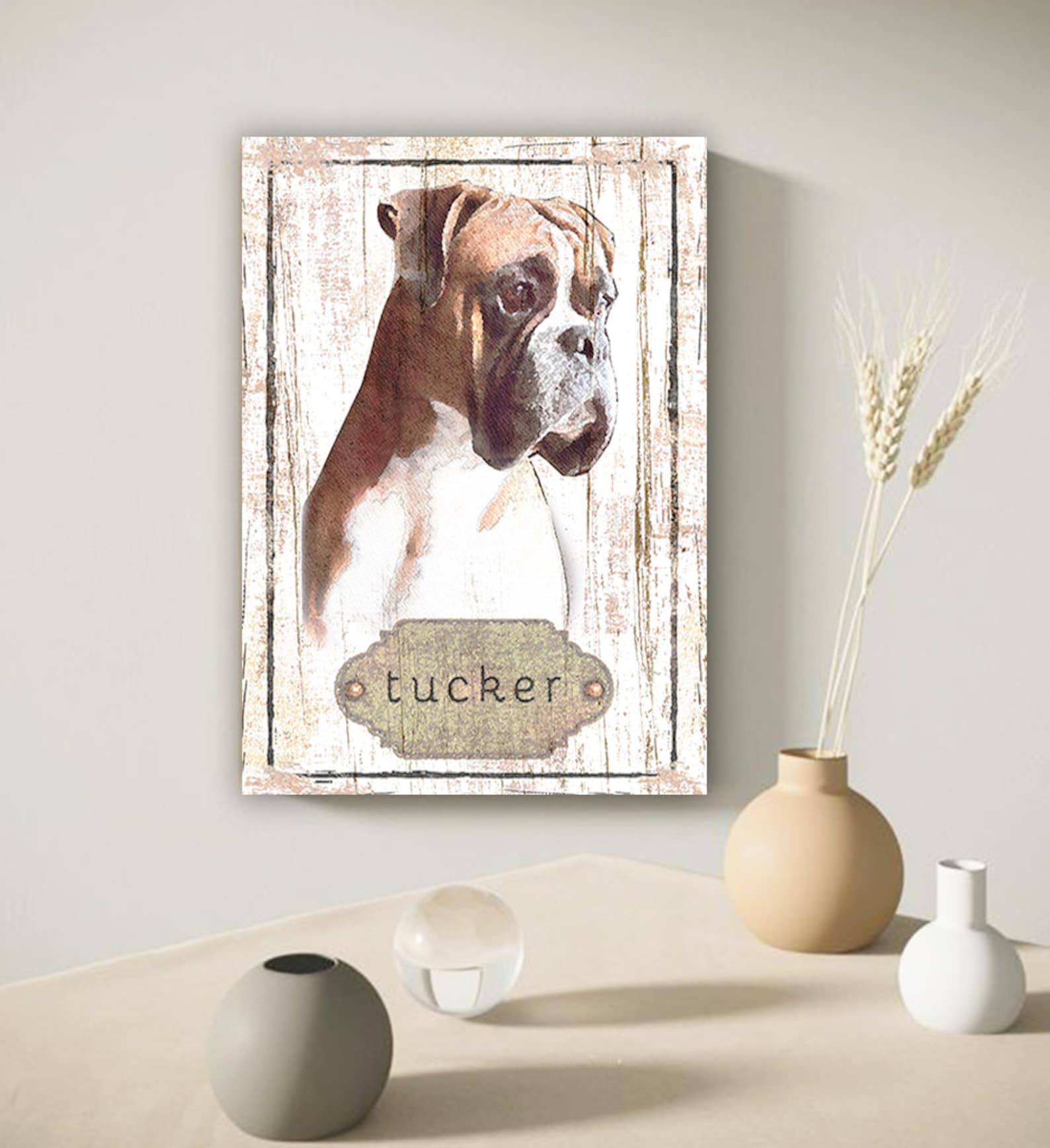Pet Memorial Wall Art Pet Portrait Memorial Custom Dog Etsy
