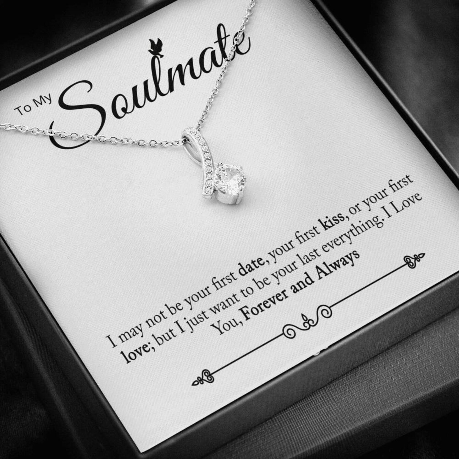 To My Soulmate Necklace Jewelry Gift for Her Gift for Etsy