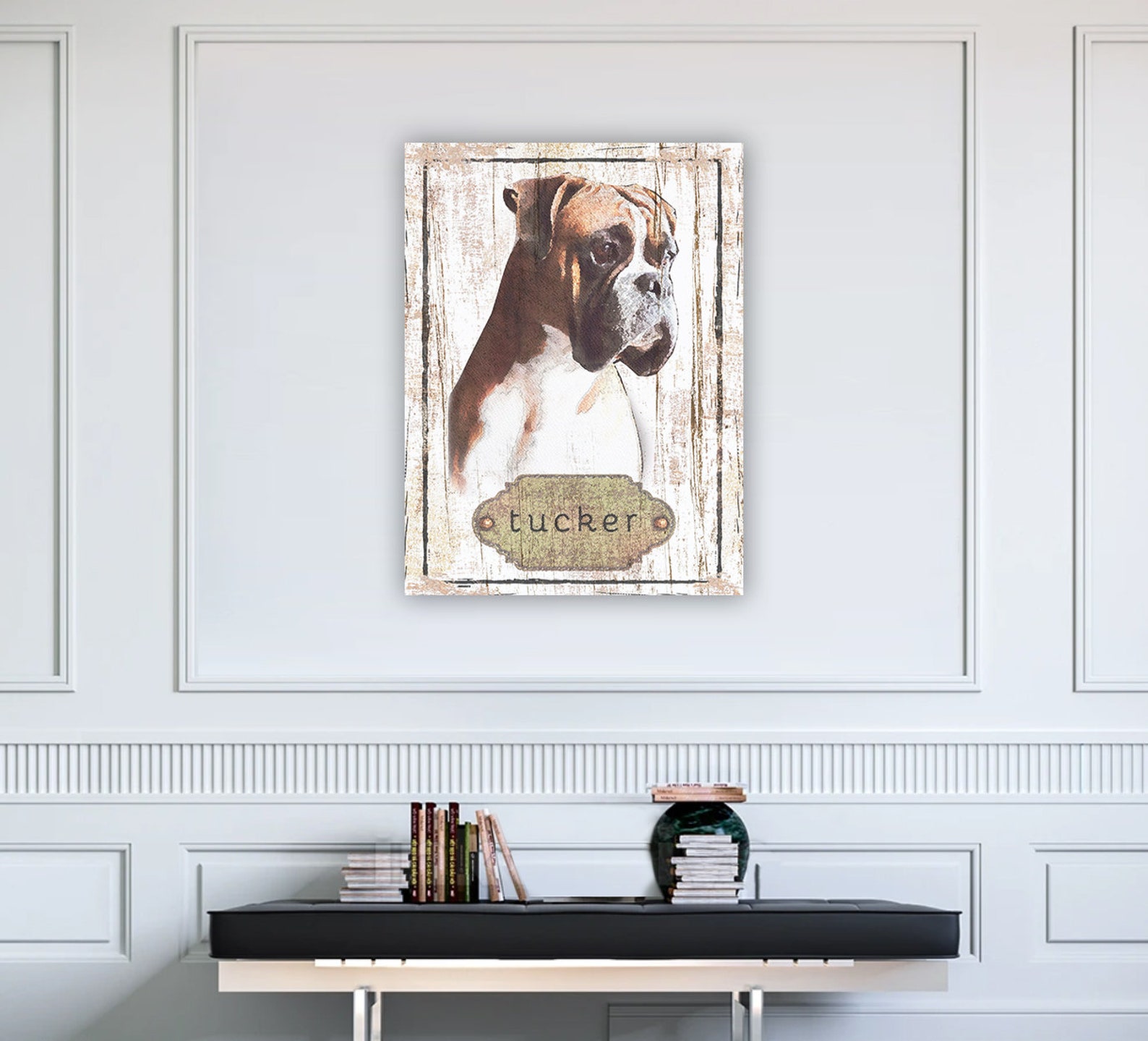 Pet Memorial Wall Art Pet Portrait Memorial Custom Dog | Etsy