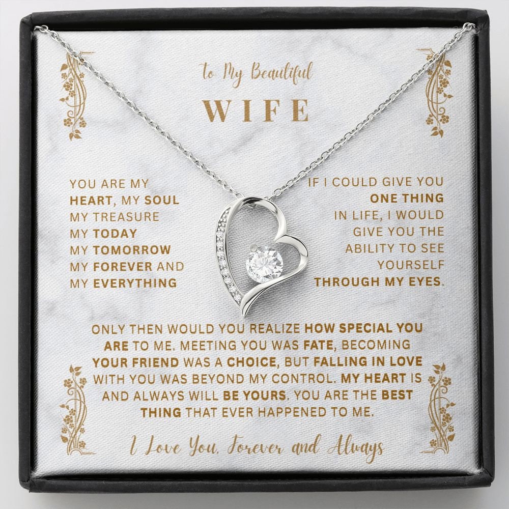 Wife Necklace, Mother'S Day Necklace For Wife From Husband, To My Beau –  Rakva