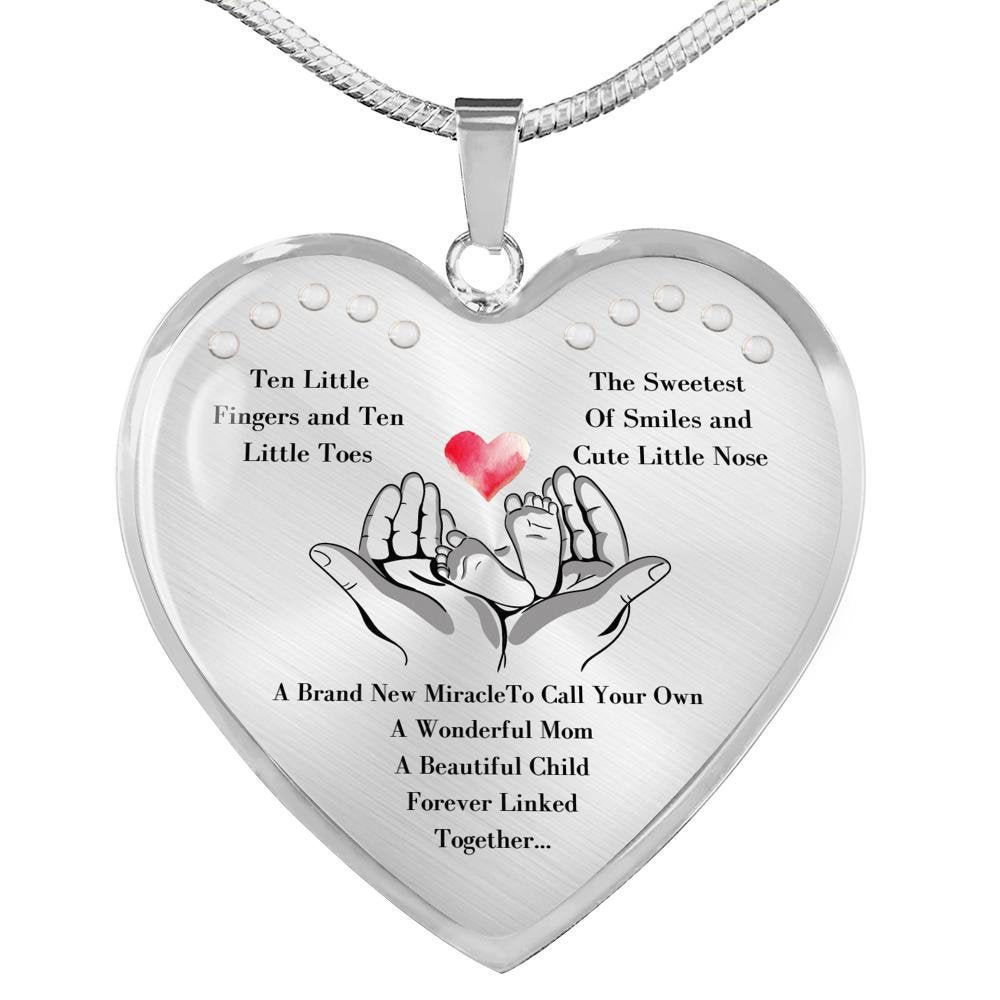 Personalized Mom To Be Necklace Mother and child necklace Etsy