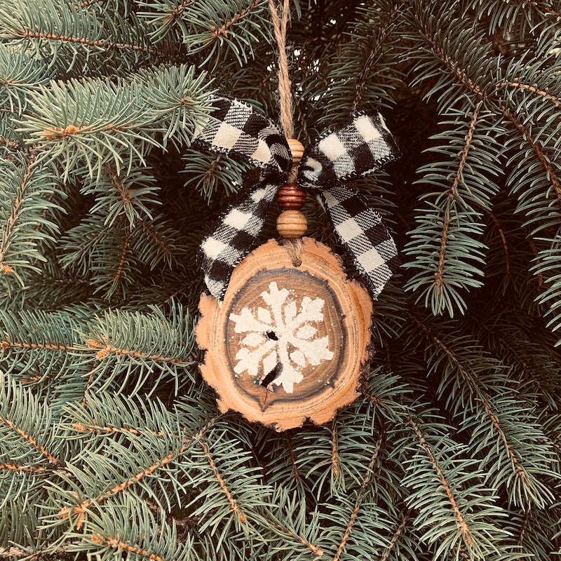 Rustic Wood Ornament - Etsy