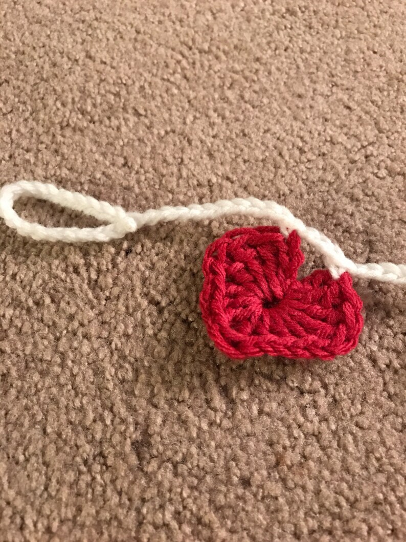 Heart Garland // Crocheted Garland // Wall Garland // Home Decor