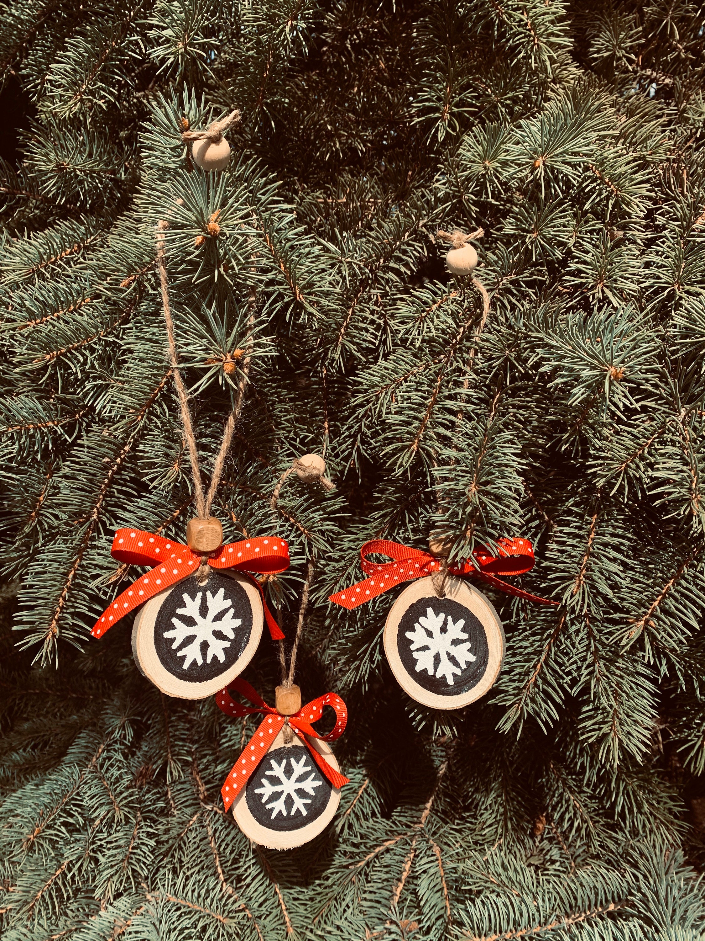 Best Neighbors Ever Wood Slice Ornament, Best Neighbor Ever Wood Ornament,  Rustic Christmas Ornament, Wood Slice Ornament