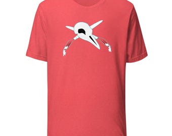 Pigeon Skull and Paintbrushes T Shirt