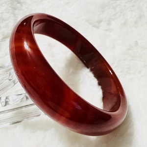 62mm Red Carnelian Bangle Bracelet