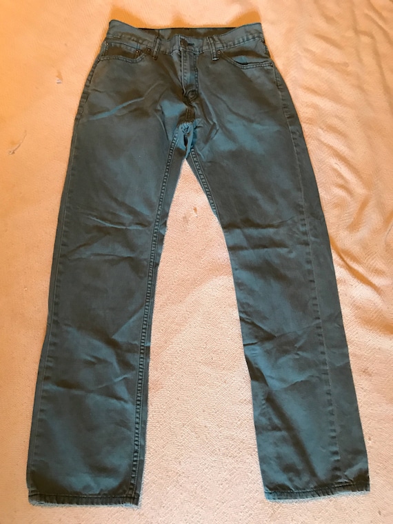 Buy Levi's 514 Jeans Aqua Greenish Blue Size 30x32 Vintage Online in India  - Etsy