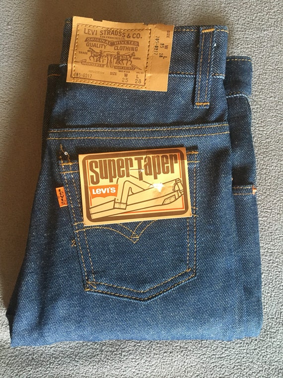 Levis vintage deadstock orange tab "Super Taper" … - image 1