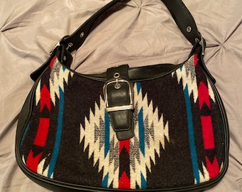 Vintage Pendleton Wool Handbag, Southwestern Style Purse